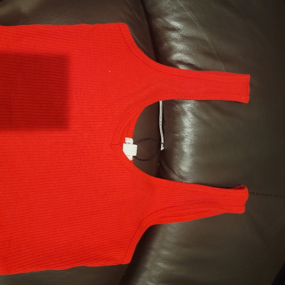 Red crop top